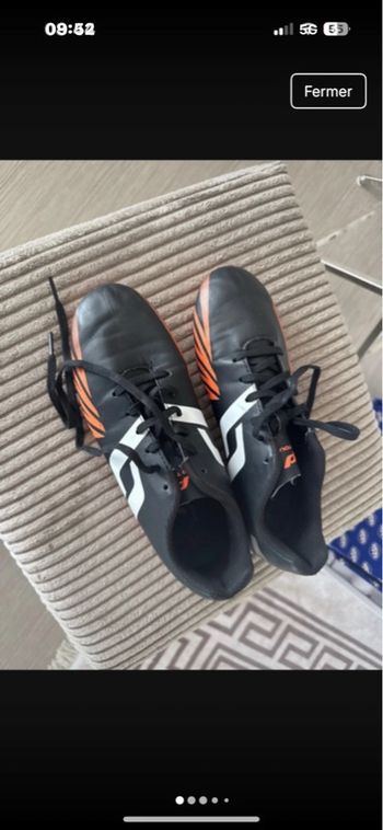 Chaussure foot  crampon taille 37