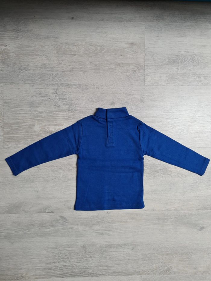 Sous pull neuf DPAM 12 mois bleu marine avec chien 🐕 - photo numéro 3