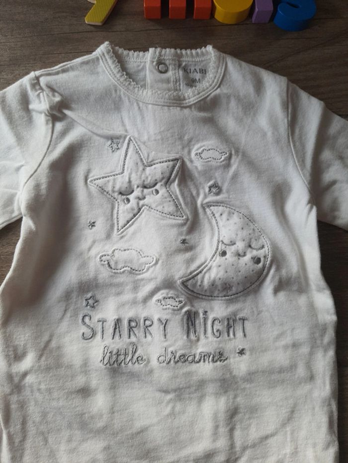 Pyjama dors-bien grenouillère Kiabi taille 9 mois très bon état - photo numéro 2