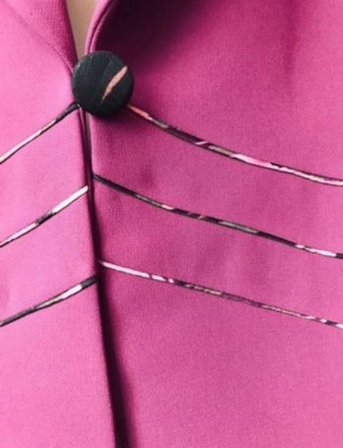 Superbe veste blazer fuschia 52 Aspect Création modèle déposé - photo numéro 2