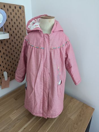 Manteau dpam rose 24 mois