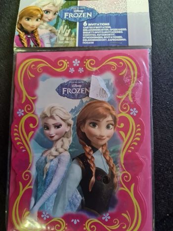 Carte d invitation la reine des neiges