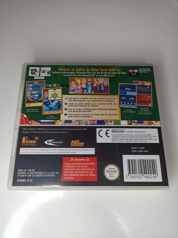 Jeu Nintendo DS partouche poker tour complet - photo numéro 2