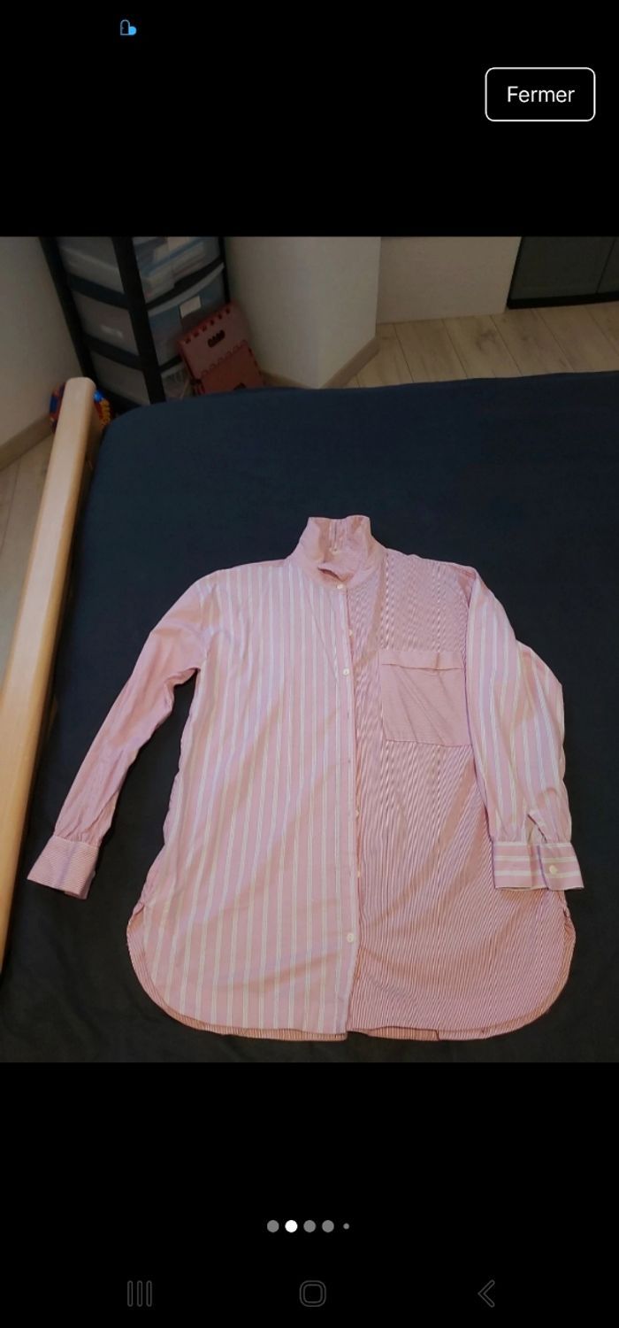 Chemise - chemisier - tunique fendu sur le coté. - photo numéro 2