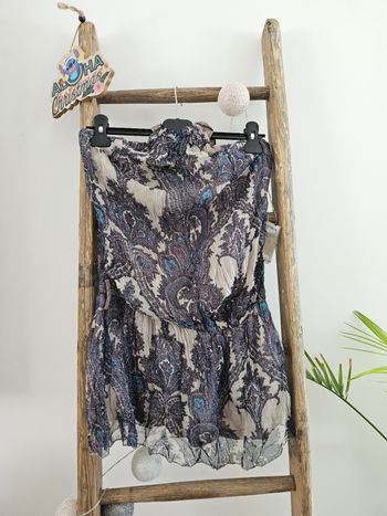 Tunique fos nu Xanaka en soie taille unique