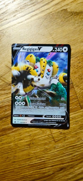 Carte pokemon Regigigas V  113/159