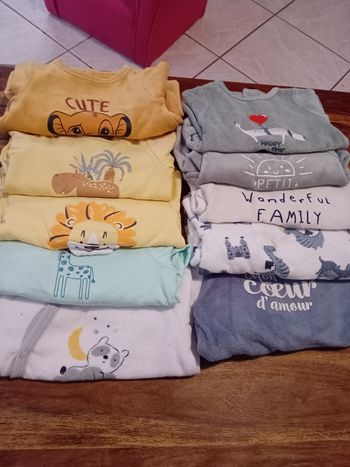 Lot de 10 pyjamas 1mois