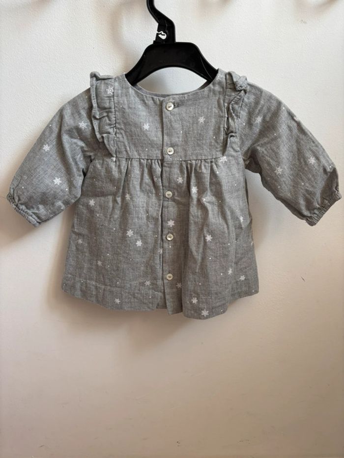 Robe automne/hiver grise Jacadi 3 mois - photo numéro 4