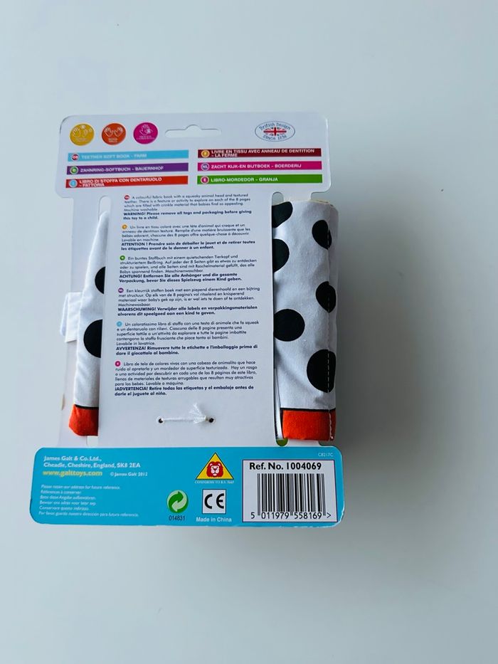 Livre sensoriel en tissu avec anneau de dentition - Galt - neuf - photo numéro 5