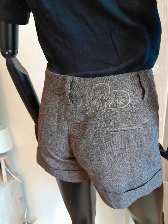 Short hiver taille haute T40 gris et dorée MYSTIC - photo numéro 5