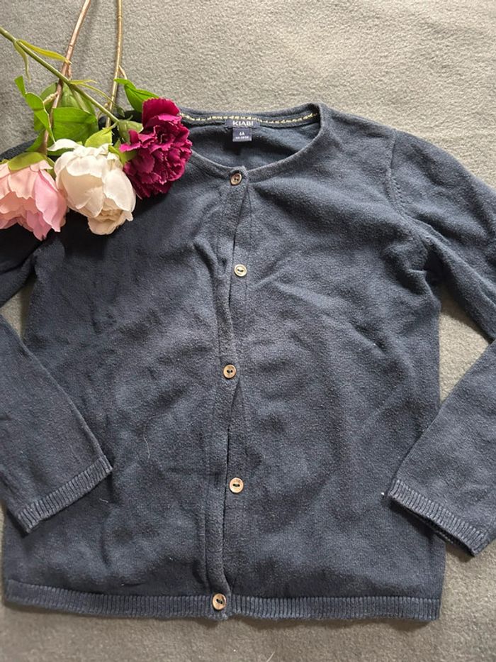 Gilet bleu marine fille