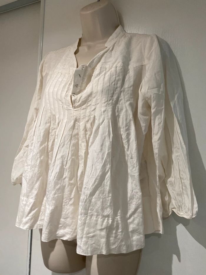 Blouse, Véro Moda, style Paloma, 37 %, soie 63 % coton - photo numéro 15
