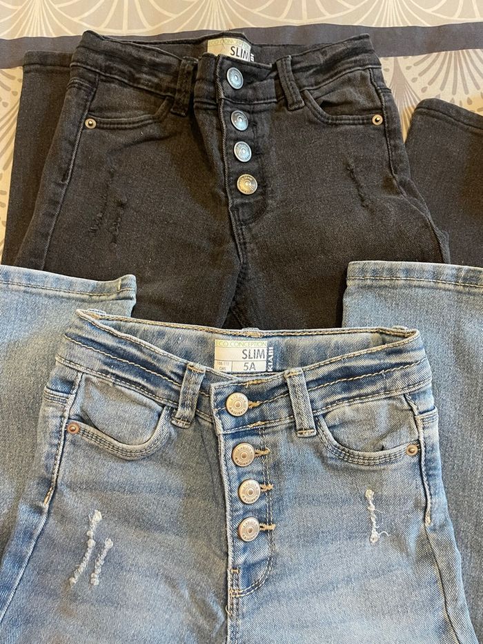 Lot 2 jeans kiabi 5 ans - photo numéro 4
