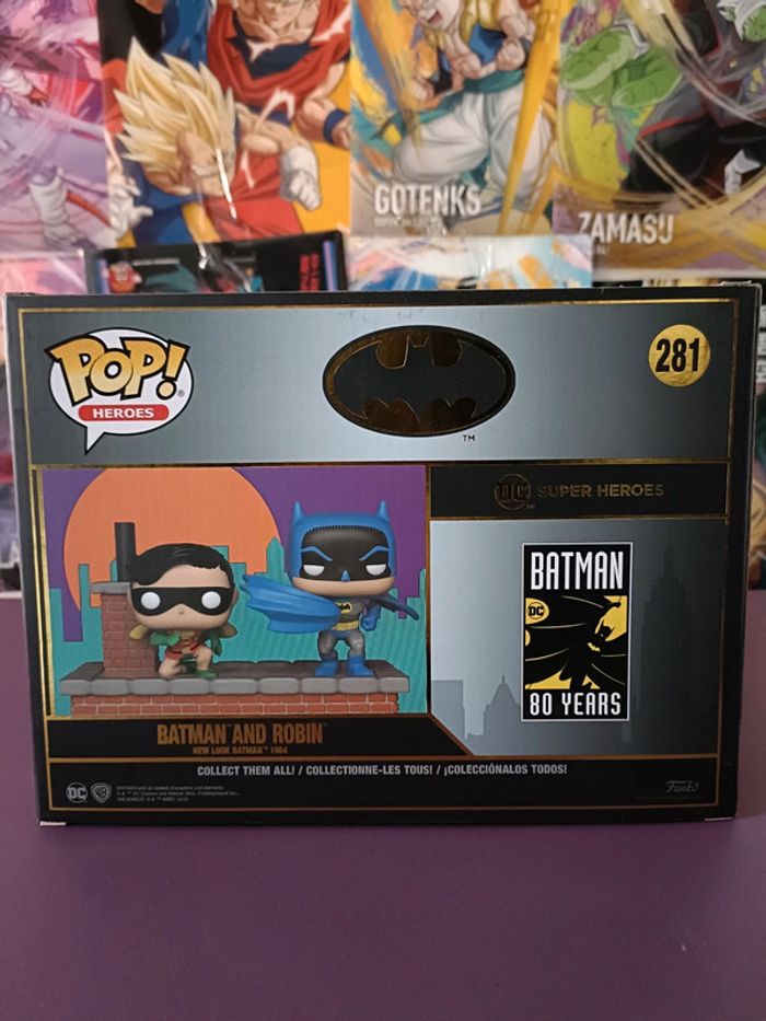 Figurine Funko Pop DC comics Batman and Robin 281 80 years neuf - photo numéro 3