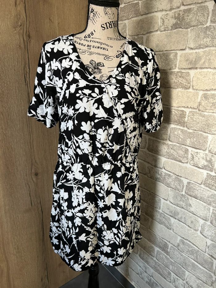 Robe motif imprimer fleurs taille L