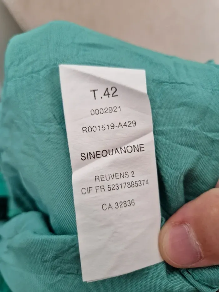 Robe sinequanone taille 42 verte - photo numéro 6