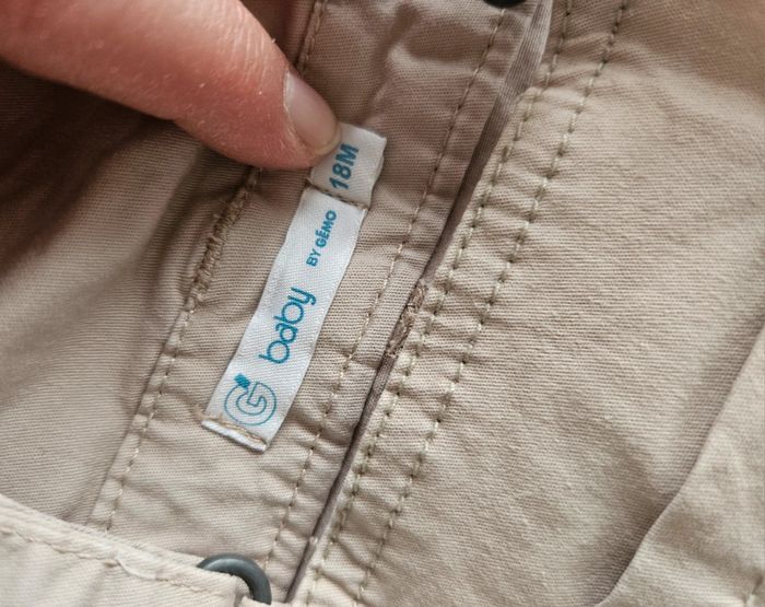 Salopette short combishort 18mois Beige Mom - photo numéro 4