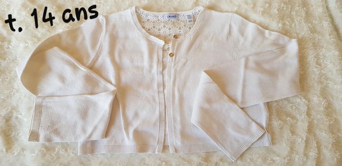 Lot 2 vestes boléro fille t. 14 ans  Okaïdi - photo numéro 6