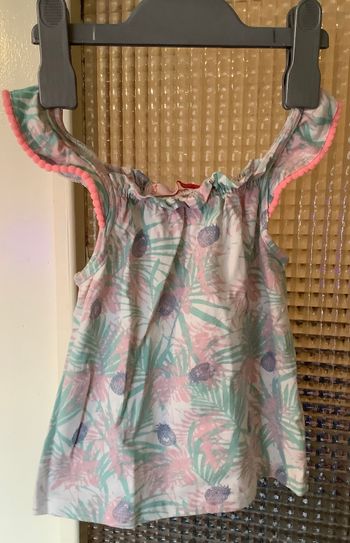 T-shirt sans manche tropical Gémo 36 mois