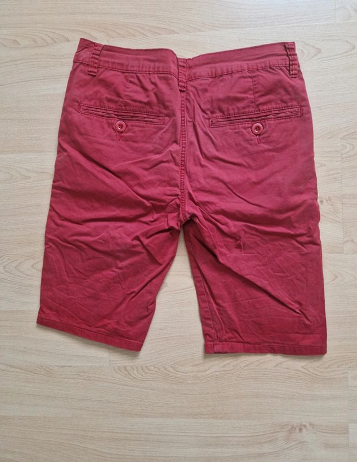 Short chino bordeaux homme - photo numéro 2