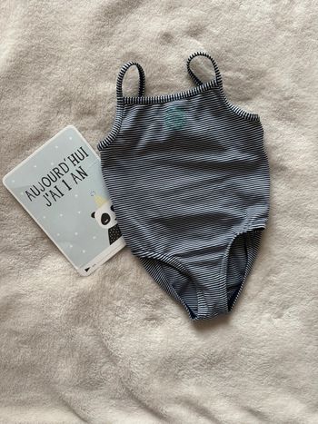 Maillot de bain rayé petit bateau 12 mois