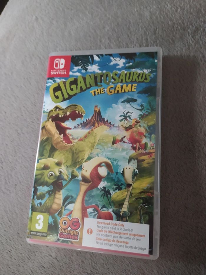Boite Vide Gigantosaurus the game Nintendo Switch