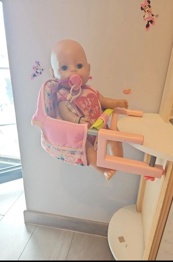 Siège table poupon baby born