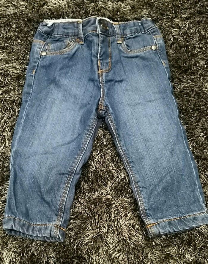 Pantalon jean doublé - 9 mois
