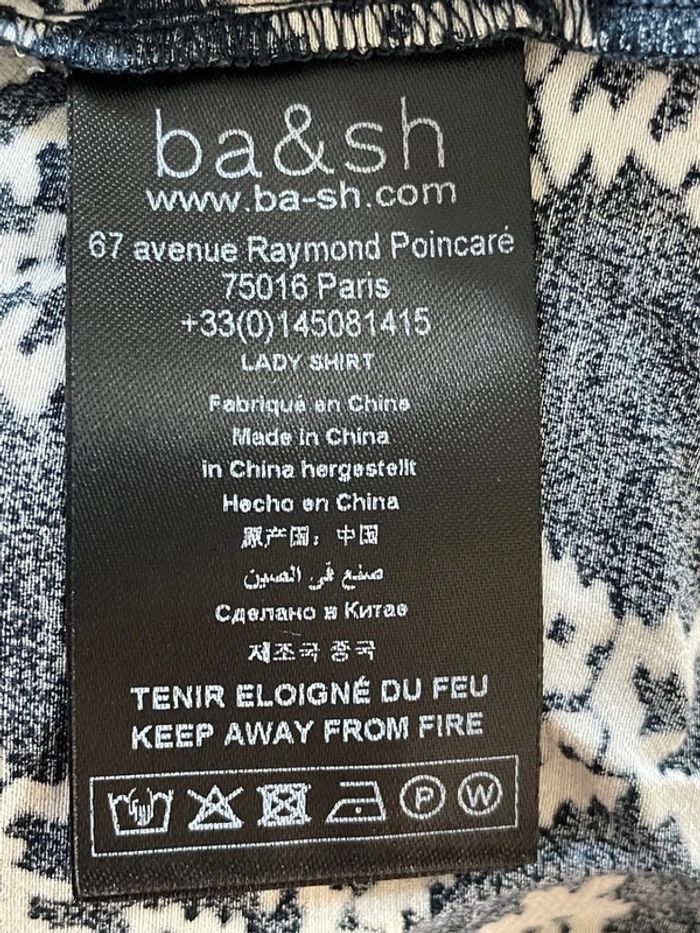 Somptueuse chemise bleu nuit Oggy Ba&sh 1 - photo numéro 5