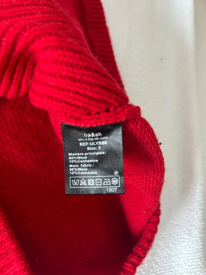 Pull Ba&Sh Ulysse T. 2 rouge - photo numéro 3