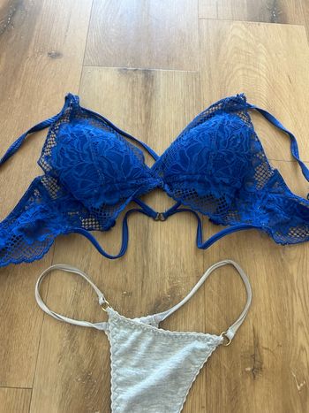 Ensemble bleu et gris 
