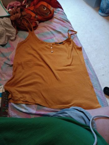 Débardeur moutarde grande taille kiabi xxl 50 52