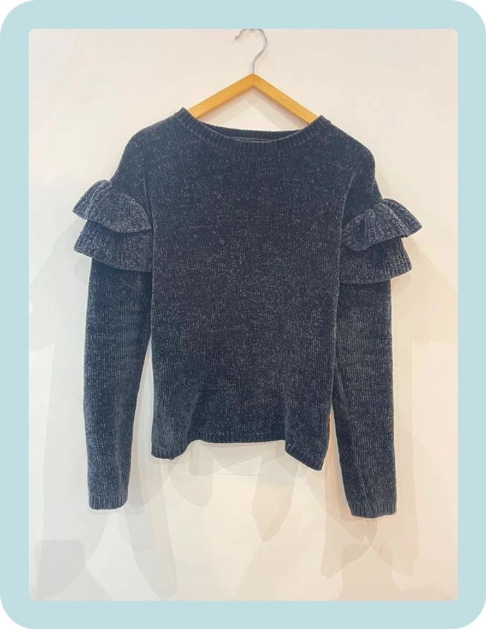 Pull hivers doux velours à volants - photo numéro 10