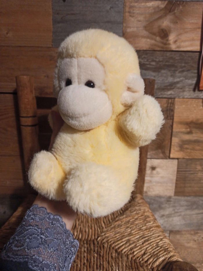 peluche singe jaune Kinder gund 1986 tbe - photo numéro 5
