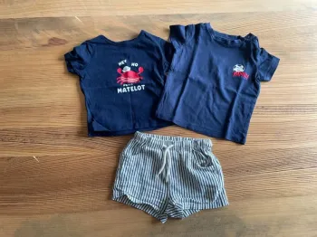 Lot short + tee-shirt
