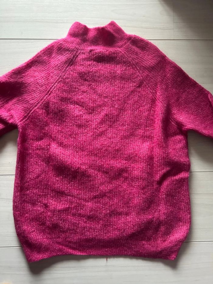 Maille Sézane Trudy fuchsia T. S - photo numéro 4