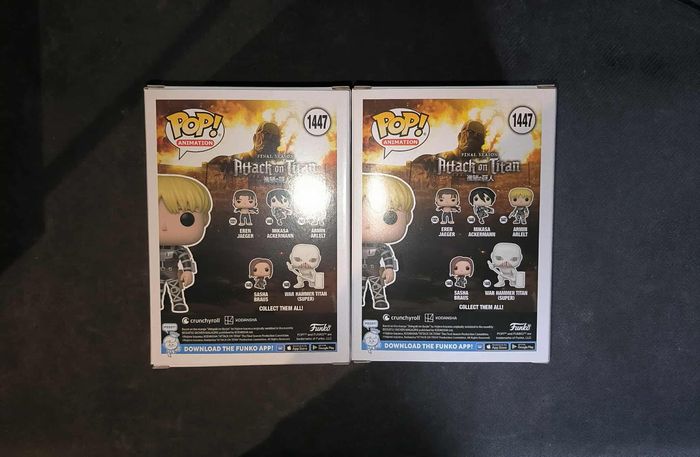 Lot 2 Figurines Funko Pop / Armin Arlelt 1447 / Attaque Des Titans (1 Chase + 1 Normal) - photo numéro 2