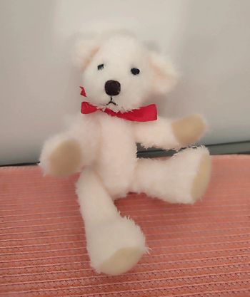 Petite peluche chien articulé vintage