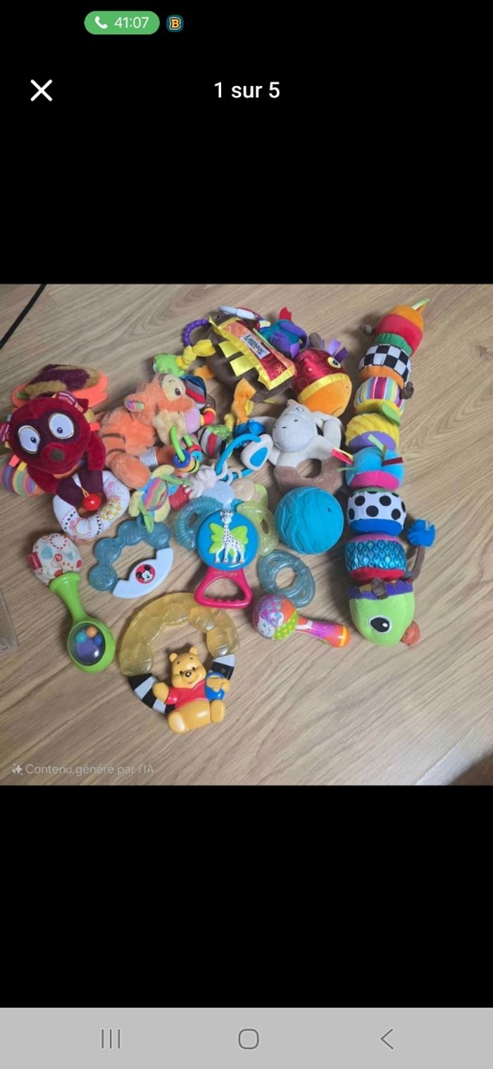 Lot jouets éveils bébé