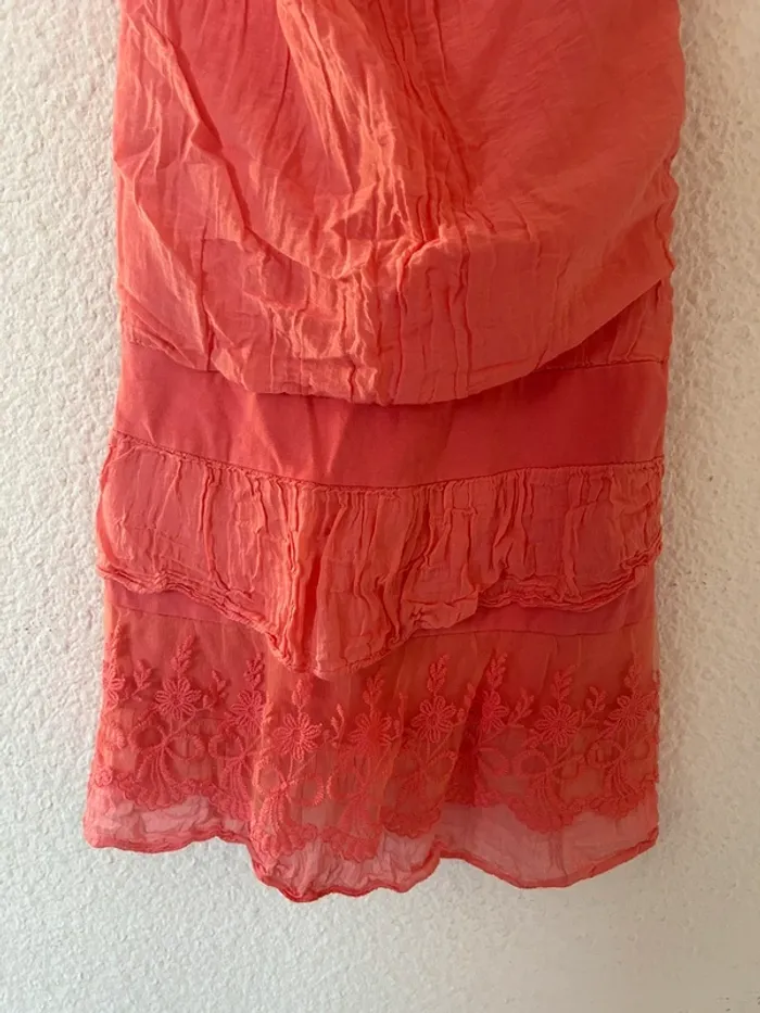 Robe d’été rose à dentelle - photo numéro 2