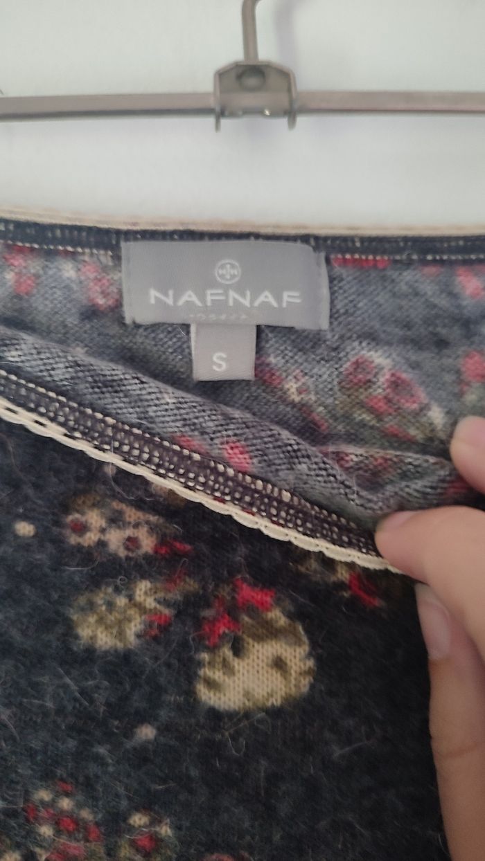 Jupe vintage fleur laine T34 - photo numéro 3