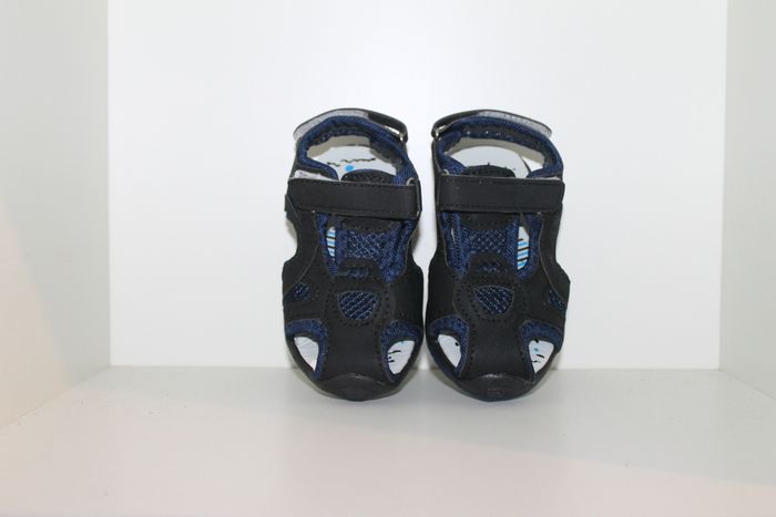 belle sandales nus pieds noire et bleue 29 - photo numéro 3