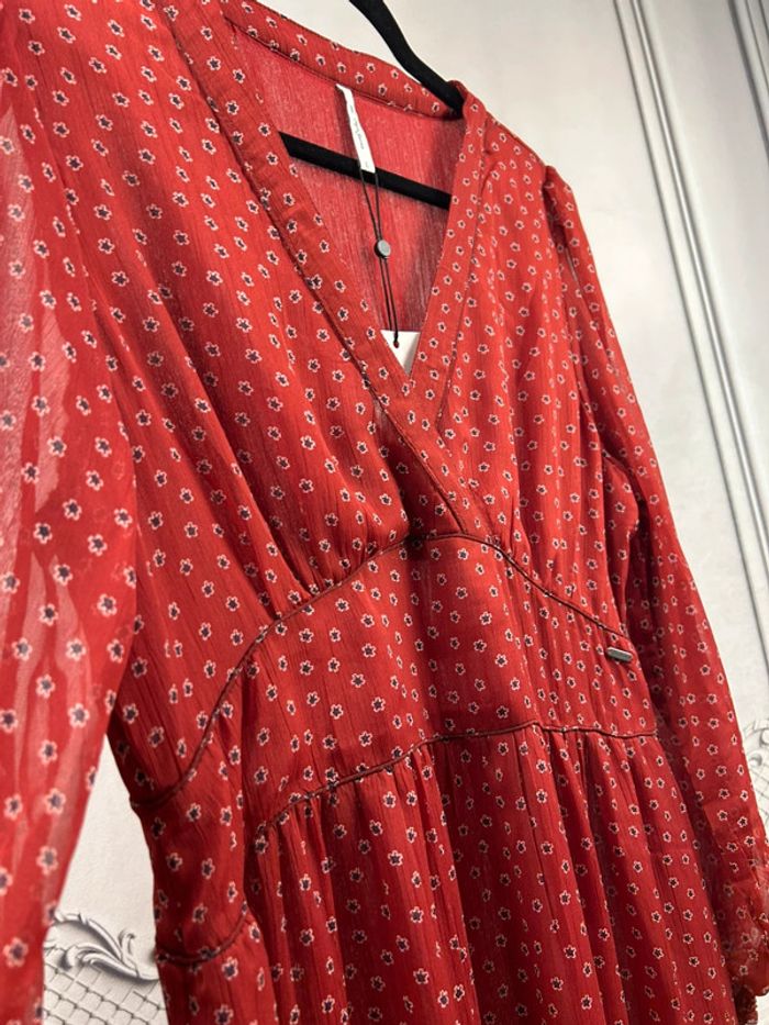 Robe longue Rouge Pepe Jeans L / 40 neuve - photo numéro 5