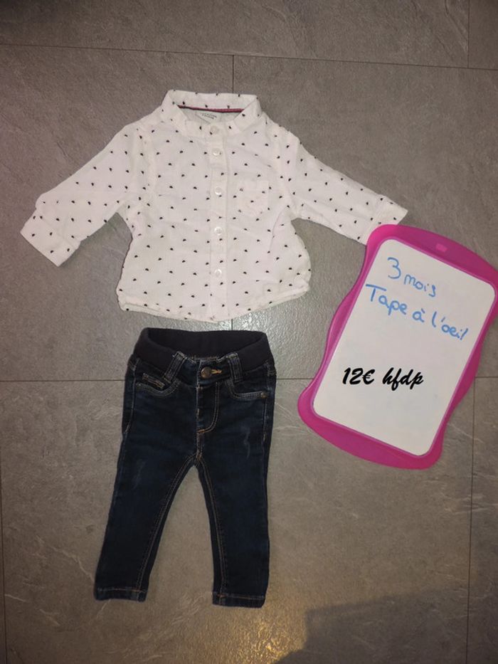 ensemble tape à l'oeil taille 3 mois