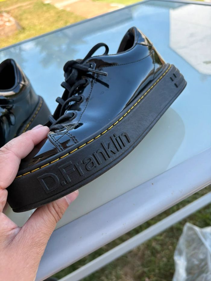 Baskets vernies noires D Franklin - Taille 36 - Très bon état - photo numéro 3