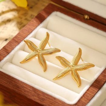 Boucles d'Oreilles Élégantes en Forme d'Étoile