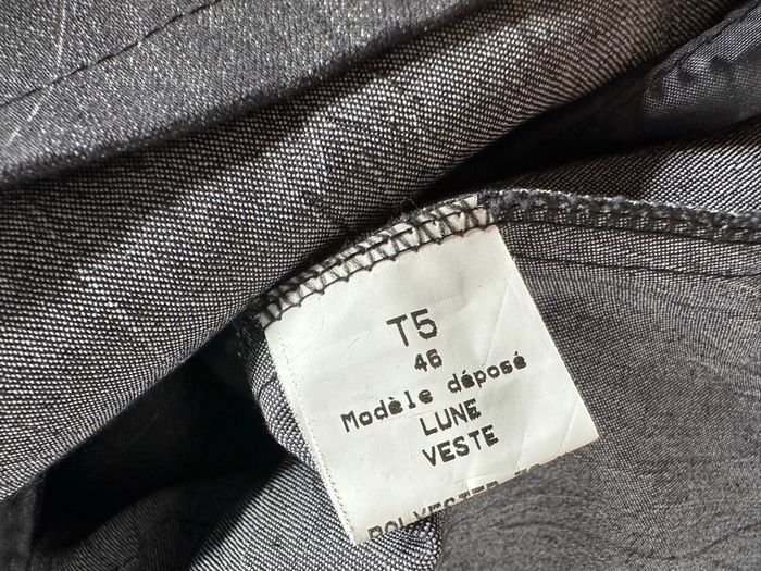 Blazer gris foncé et noir S.Quise T46 3XL - photo numéro 6