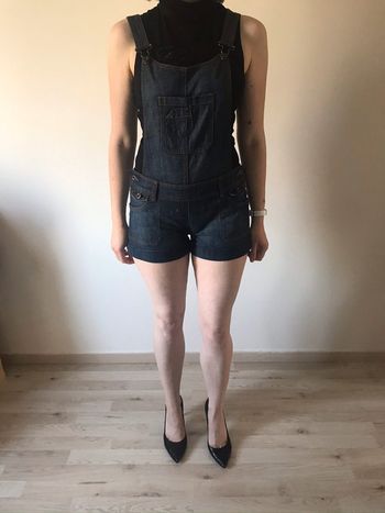 Salopette short en jean pimkie