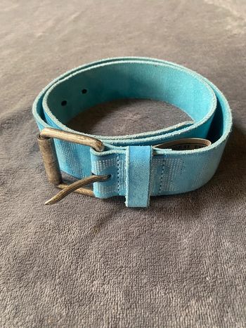 Ceinture veloutée bleue turquoise Kaporal