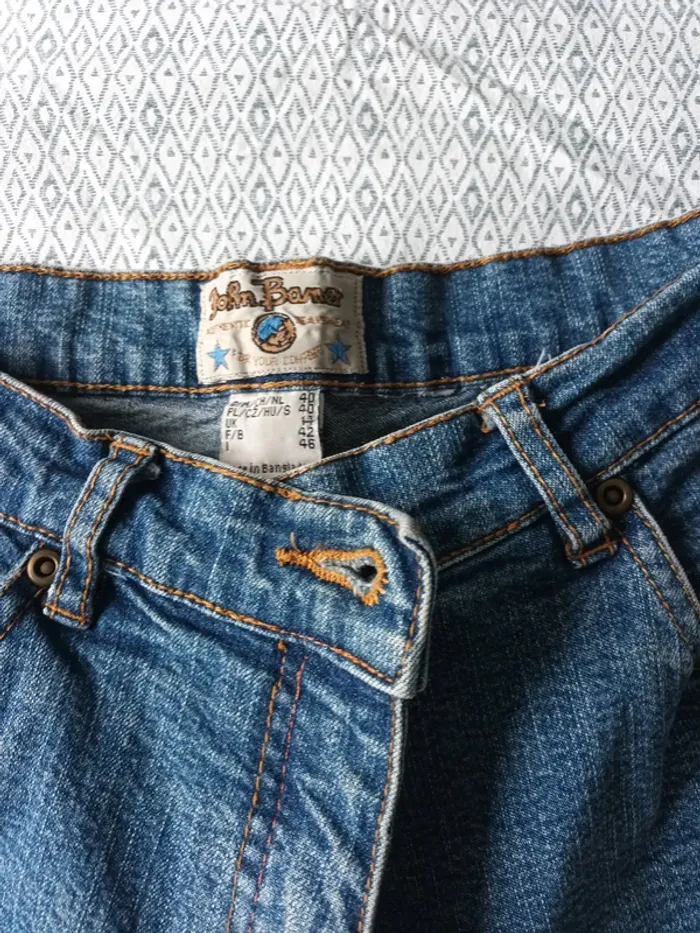 Ancien jeans extensible bleu foncé - photo numéro 4